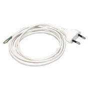 2 Meter Euro-aansluitsnoer 2x0.75Qmm Wit