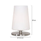 Steinhauer Ancilla Tafellamp 3101ST Nikkelmat/Opaal Glas