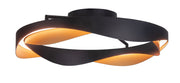 Ascoli LED Plafondlamp Ø45cm 32watt Zwart/Goud