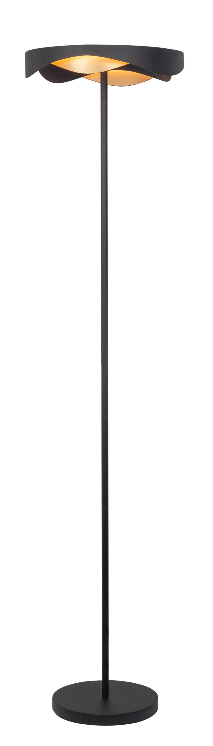 Highlight Ascoli LED Vloerlamp 25watt V4540.01 Zwart/Goud