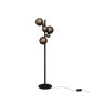 Ztahl Urbino 3-lichts Vloerlamp 4401-Platinum/Zwart