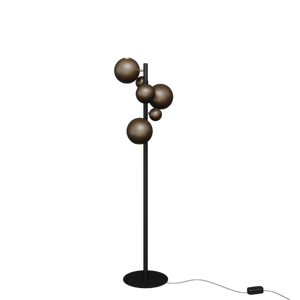 Ztahl Urbino 3-lichts Vloerlamp 4401-Platinum/Zwart