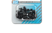 EGT 25 Stuks Kabelbeugel Rond 6mm Zwart