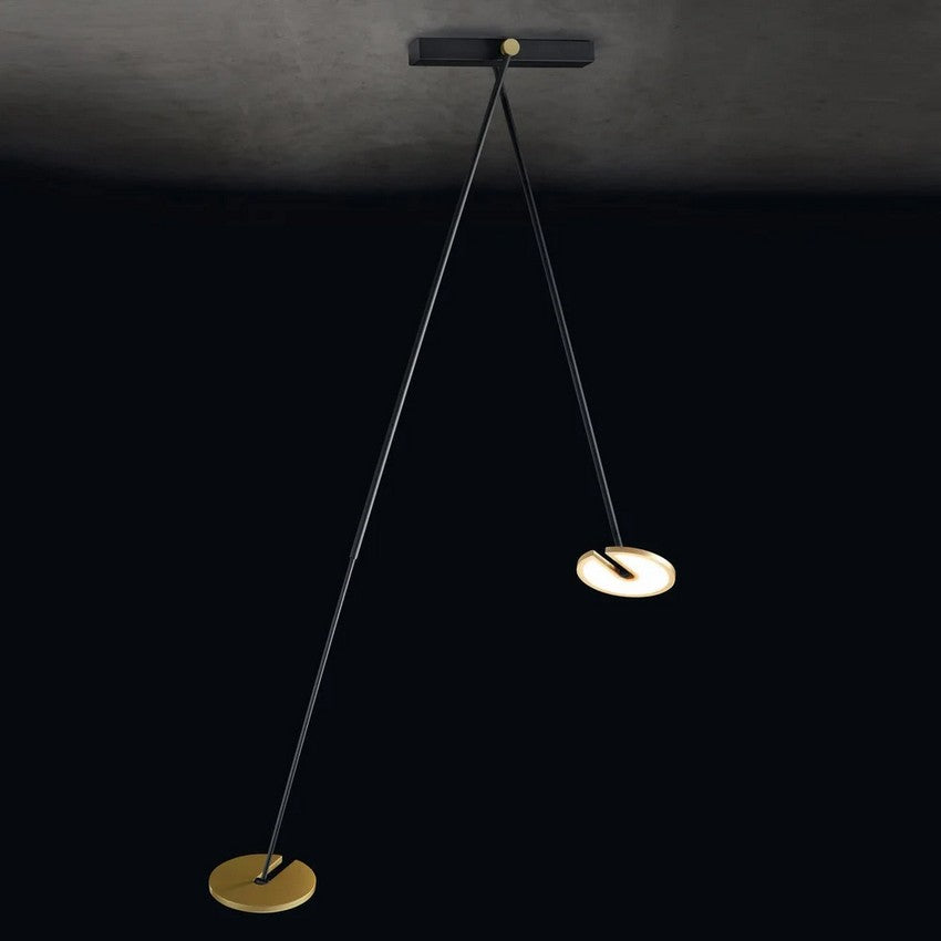 Holtkötter Janus H Hanglamp/Plafondlamp 2183-2-59 Zwart/Mat Goud