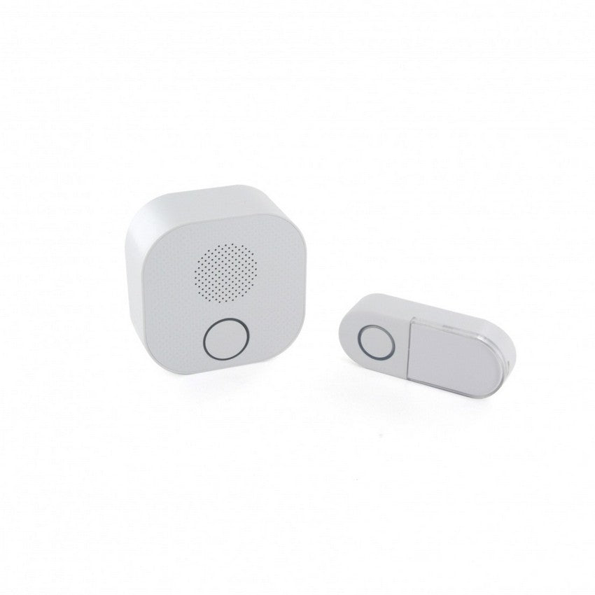 DIO 1.0 Set Square deurgongen met beldrukker Wit