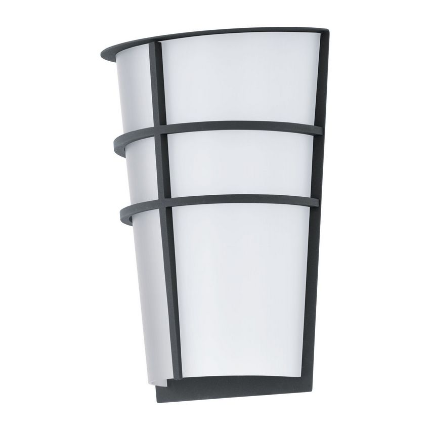 Eglo Breganzo 1 Wand Buitenlamp  Antraciet/Opaal