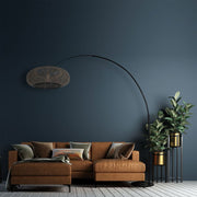 Steinhauer Sparkled Light Vloerlamp 7268ZW+ Kap K2001HS Zwart-Zwart/Bruin(7508ZW)