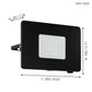 Eglo Faedo 3 Wand-Buitenlamp 53watt 5000K 5800Lm IP65 Zwart 97458