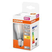 Osram A60 Lichtbron Classic E27 1,5watt/15w Mat 2700 Kelvin