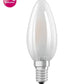 Osram F-LED Dimbare Kaarslamp CLB40M Mat 4,8W 827 E14