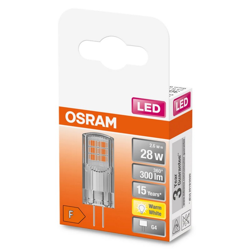 Osram LED pin28 12V 2,6w 827 G4 2700K