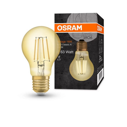 Osram Vintage 1906 lamp 7,5Watt A63 E27 LED 2400 Kelvin 865 Lumen