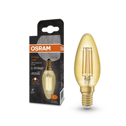 Osram Vintage 1906 Kaarslamp 4 Watt E14 LED 2400 Kelvin 410 Lumen