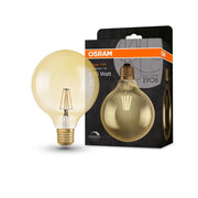 Vintage 1906 Filament G125 LED lamp 7 Watt E27 LED 2400K Gold