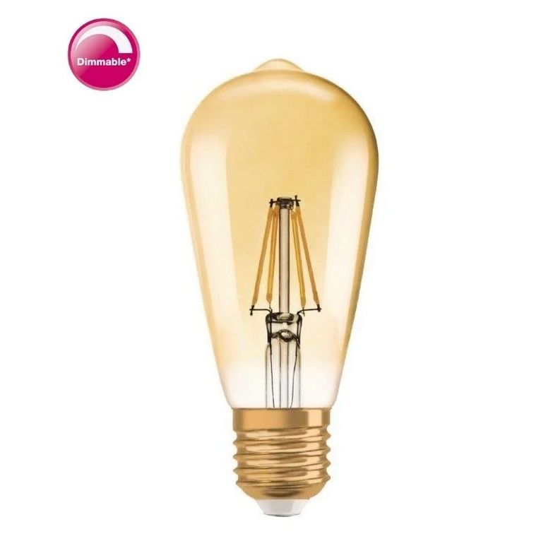 Osram Filament-LED Vintage 1906 Edison ledlamp ST64 Gold 7W E27 - De Smid Verlichting
