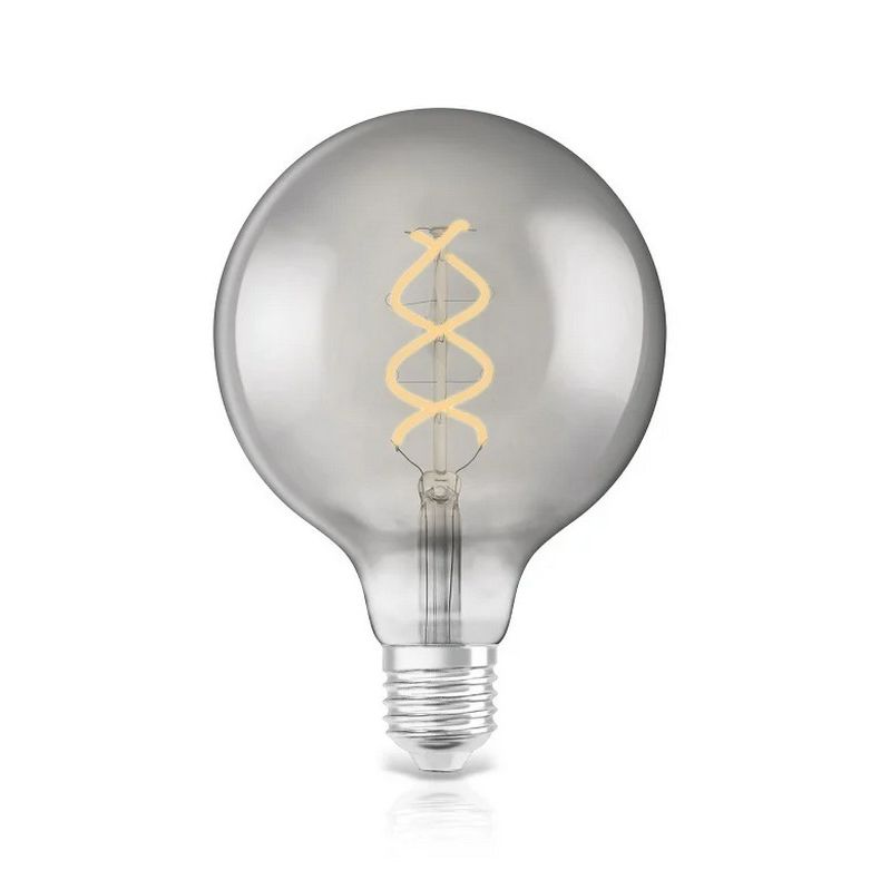 Filament-LED Vintage 1906 globe bol G125 Smoke 4W E27 - De Smid Verlichting