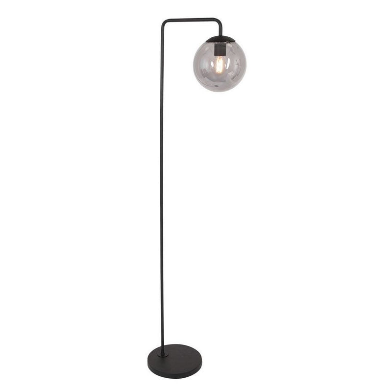 Steinhauer Bollique Vloerlamp 3325ZW Zwart/Rook Glas