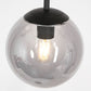Steinhauer Bollique Vloerlamp 3325ZW Zwart/Rook Glas
