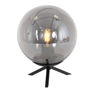 Steinhauer Bollique Tafellamp 3323ZW Zwart/Smoke glas