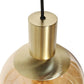 Steinhauer Bollique 5-Lichts Hanglamp 3801ME Mat Messing/Amber Glas