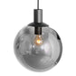 Steinhauer Bollique 9-Lichts Hanglamp 3798ZW Zwart/Smoke Glas