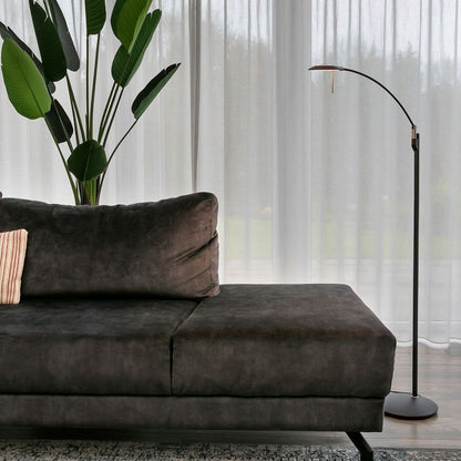 Steinhauer Zenith Vloer-leeslamp 6watt 700lumen 7862ZW Zwart