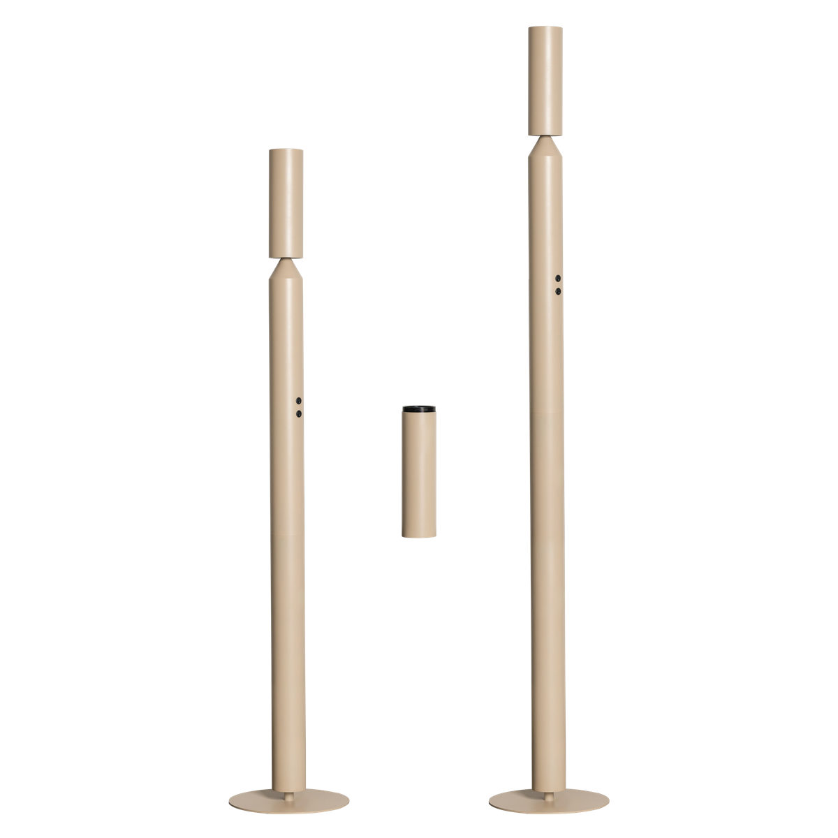 Pencil Vloerlamp 180cm exl. lichtbron Mat Zand - De Smid Verlichting