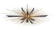 Leclercq en Bouwman Springfield hanglamp ovaal 13 lichts LB016/12+1 Industrial dark - Matt Brass