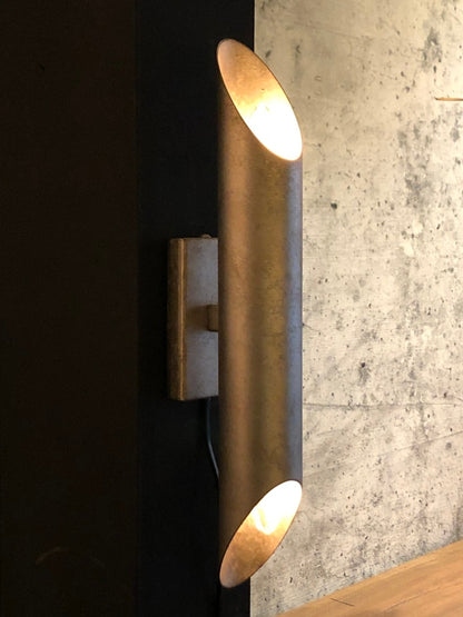 Leclercq en Bouwman Mack 2-Lichts Wandlamp LB025/2WLzlv Ambachtelijk Zilver