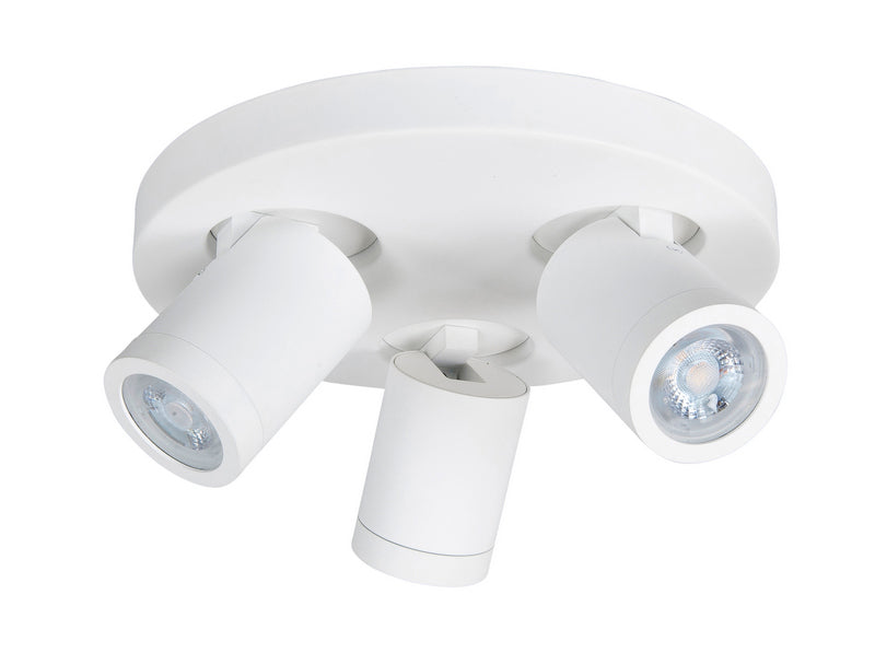 Oliver 3-lichts Spot Rond IP44 Mat Wit