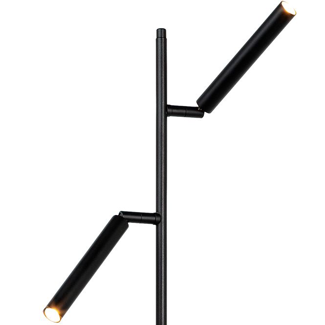 Masterlight Flute 2-Lichts Vloerlamp 1591-05-2-DW Zwart