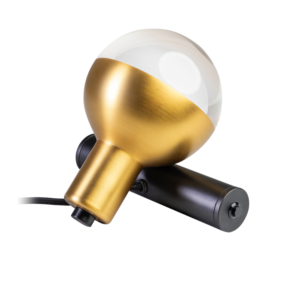 ETH Drop tafellamp/wandlamp 1xGU10 05-WL1346-0230 zwart/mat messing - De Smid Verlichting