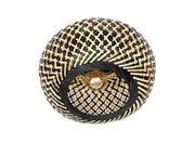 ETH Otis plafonniere 1 x E27  rattan diameter Ø30cm Naturel/Zwart