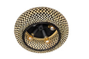 ETH Otis plafonniere 4 x E27  rattan diameter Ø50cm Naturel/Zwart
