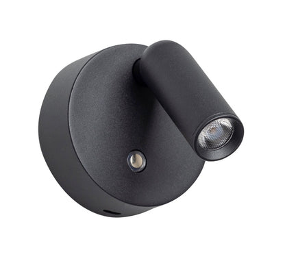 ETH Wispo Wandlamp Spot Dimbaar RA90 Zwart