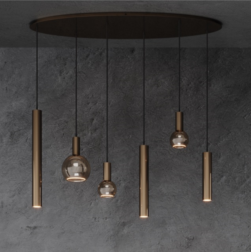 Ztahl Riva 6-Lichts Hanglamp Ovaal 120x40cm 4395-9005