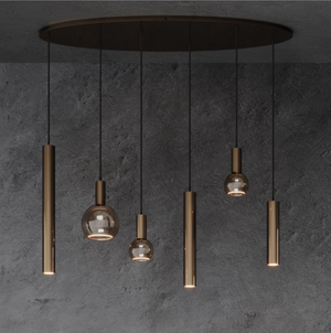 Ztahl Riva 6-Lichts Hanglamp Ovaal 120x40cm 4395-9005