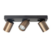 Oliver 3-Licht Spot Balk Zwart/Brons