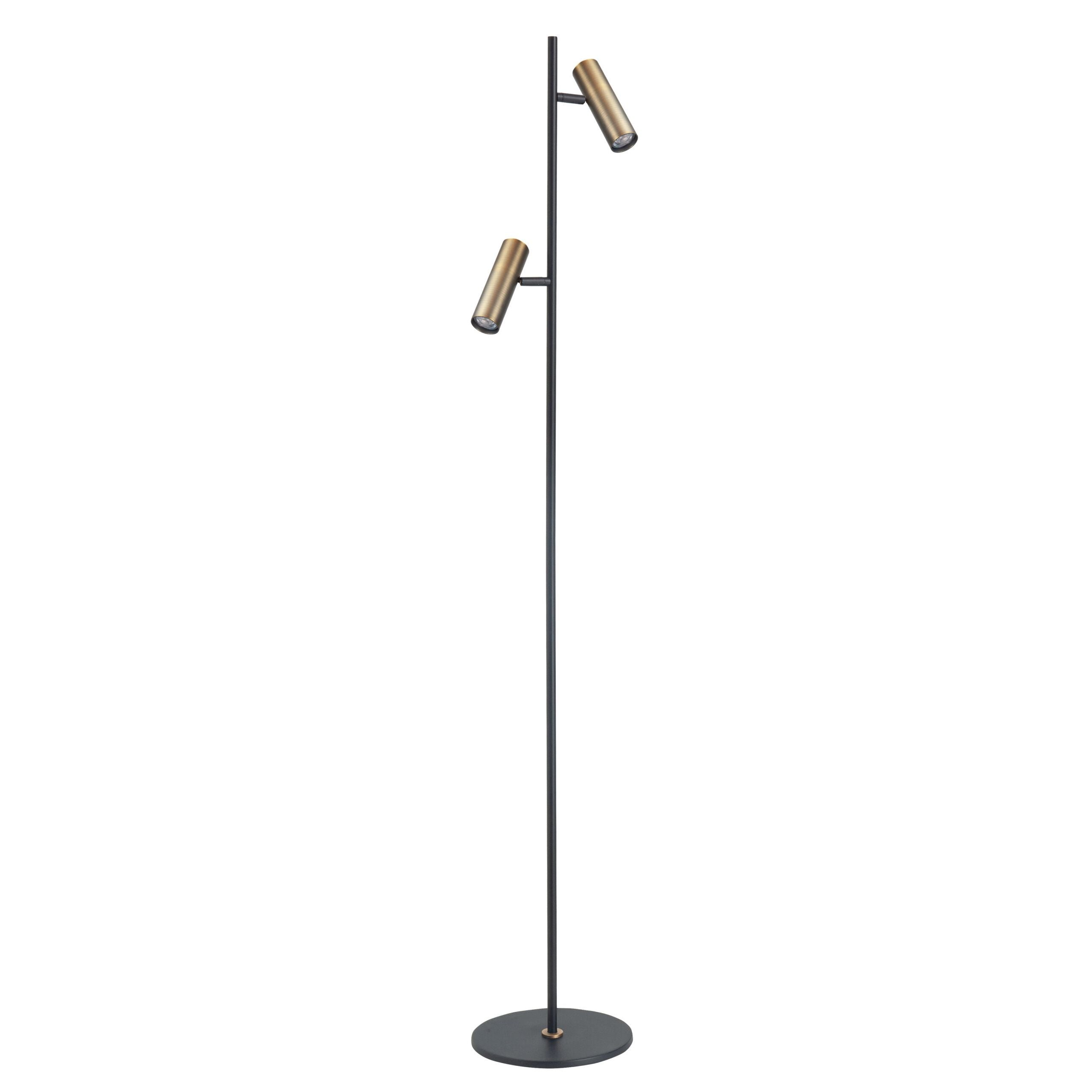 Highlight Trend 2-Lichts vloerlamp V4732.32 Zwart/Brons - De Smid Verlichting
