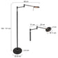 Steinhauer Turound Vloer/Leeslamp 3082ZW Zwart