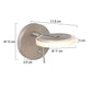 Steinhauer Turound Wandlamp 3096ST Staal (Geborsteld Staal)