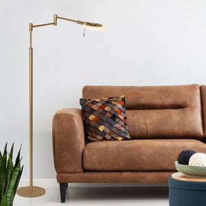 Steinhauer Turound LED 1L-Vloer-Leeslamp 3082BR Brons