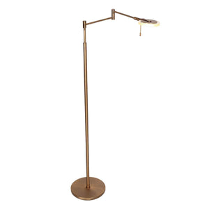 Steinhauer Turound LED 1L-Vloer-Leeslamp 3082BR Brons