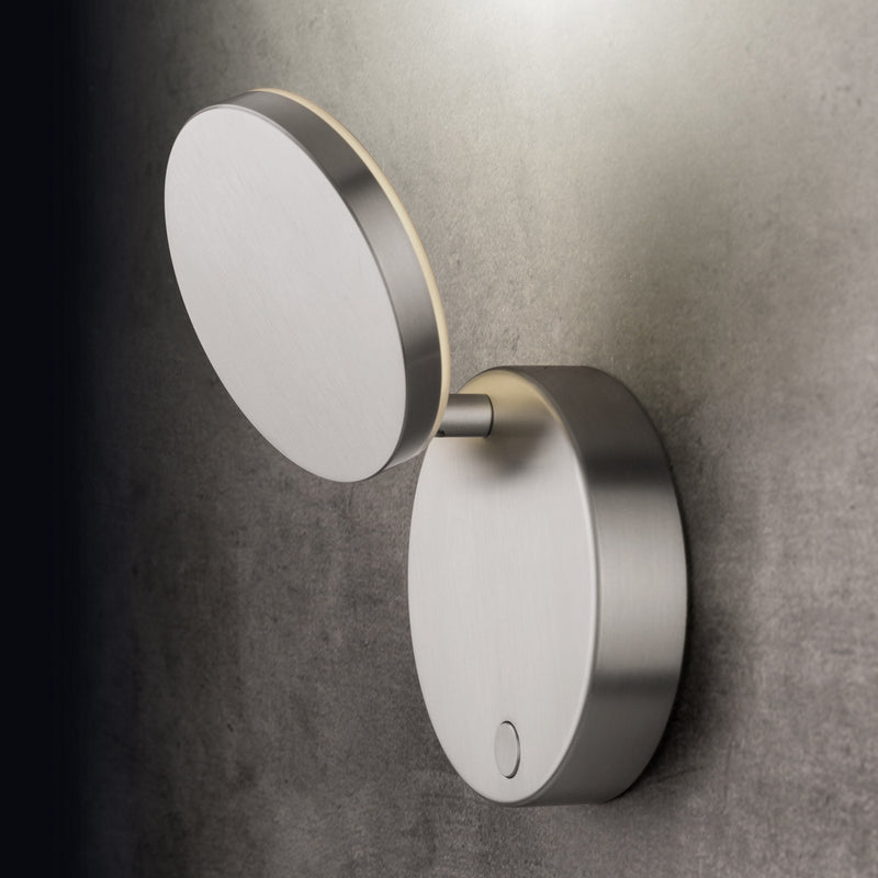 Plano WD wandlamp met touche dimmer Geborsteld Aluminium