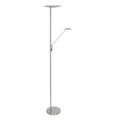 Steinhauer Daphne 2-Lichts Vloerlamp 3392ST Geborsteld Staal