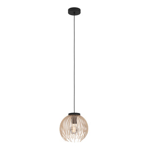Alhabia 1-Lichts Hanglamp Klein Zand/Zwart