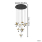 Dracera 10-Lichts Hanglamp Rond Mat Goud/Mat Zwart