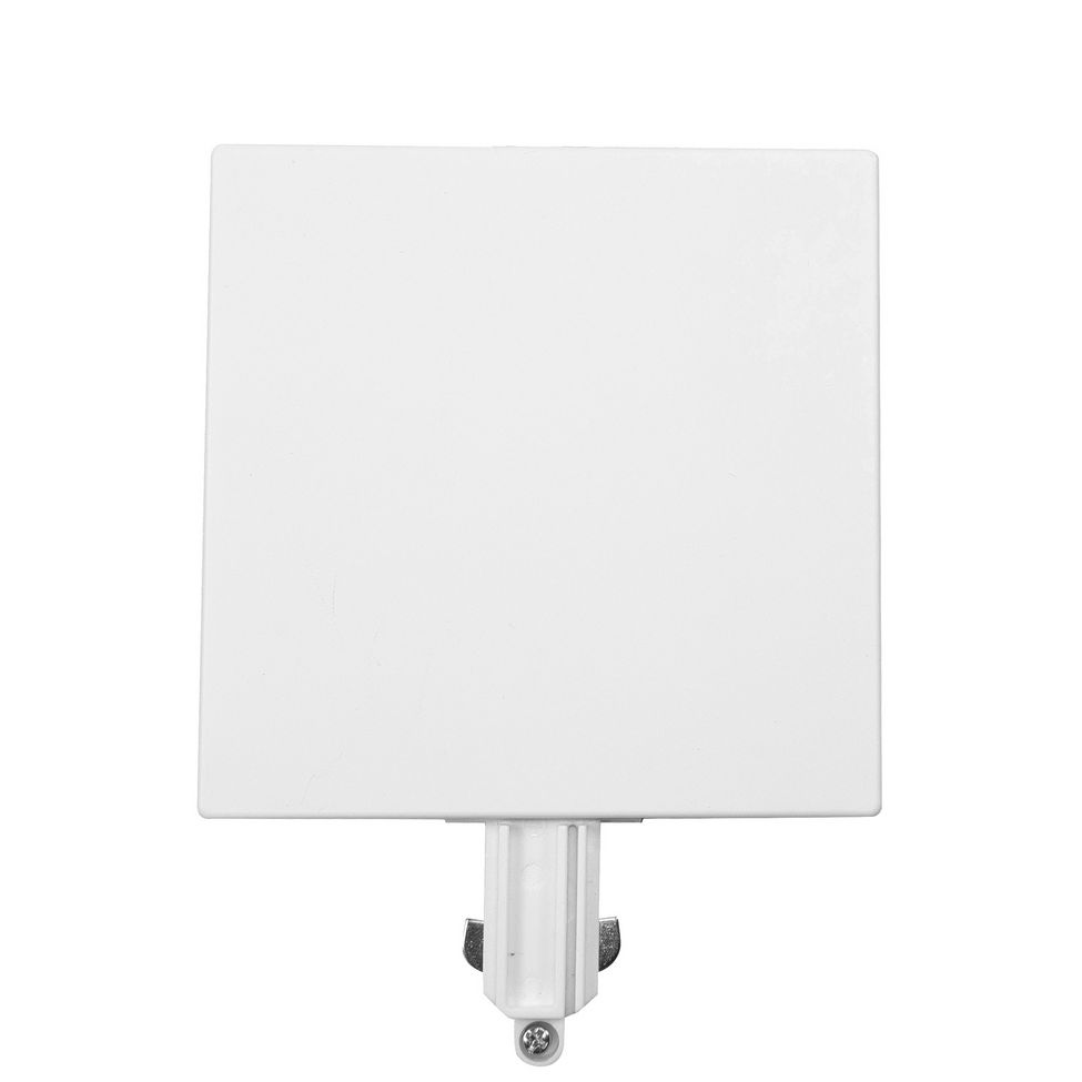 Centraaldoos O1140.00 afdekplaat met 1 aansluiting voor Track Fase Rail systeem Wit - De Smid Verlichting