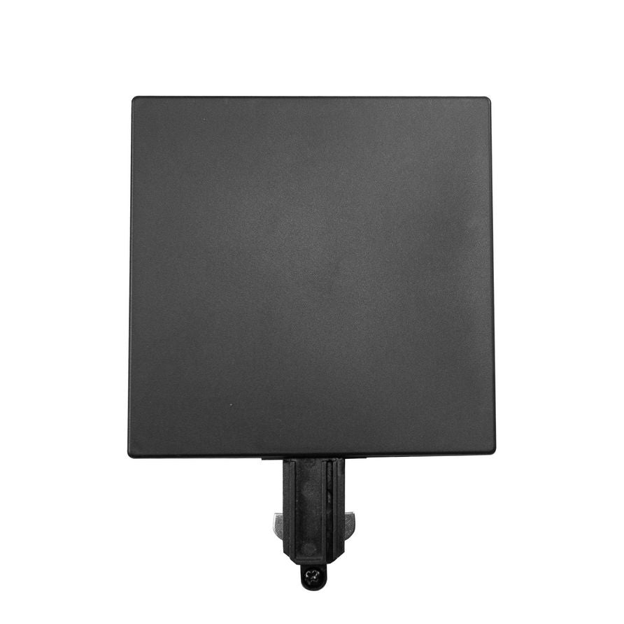 Centraaldoos afdekplaat met 1 aansluiting voor Track Fase Rail systeem Zwart - De Smid Verlichting