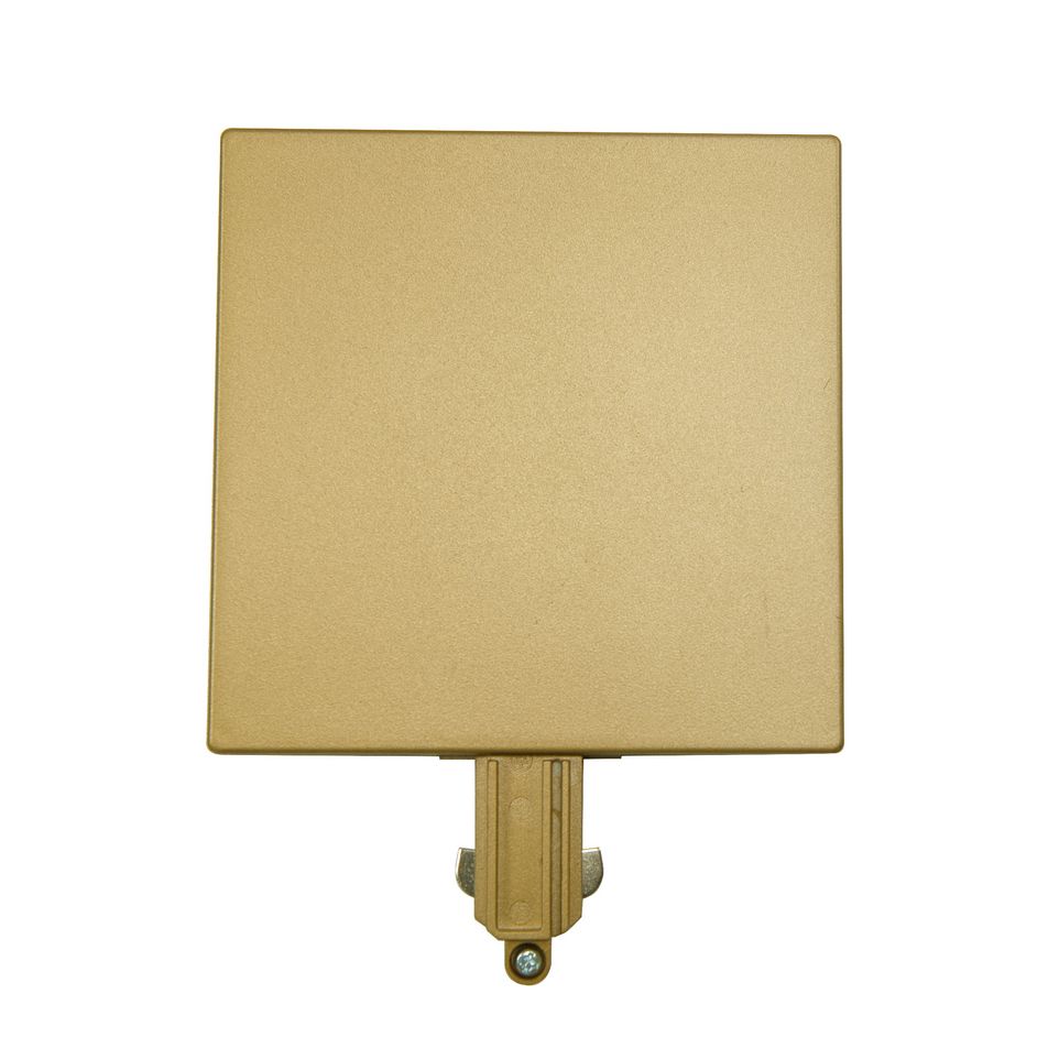 Centraaldoos afdekplaat met 1 aansluiting voor Track Fase Rail systeem Brons - De Smid Verlichting